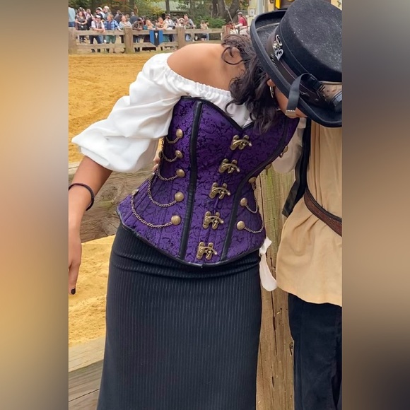 Purple Steampunk Corset - Picture 1 of 9